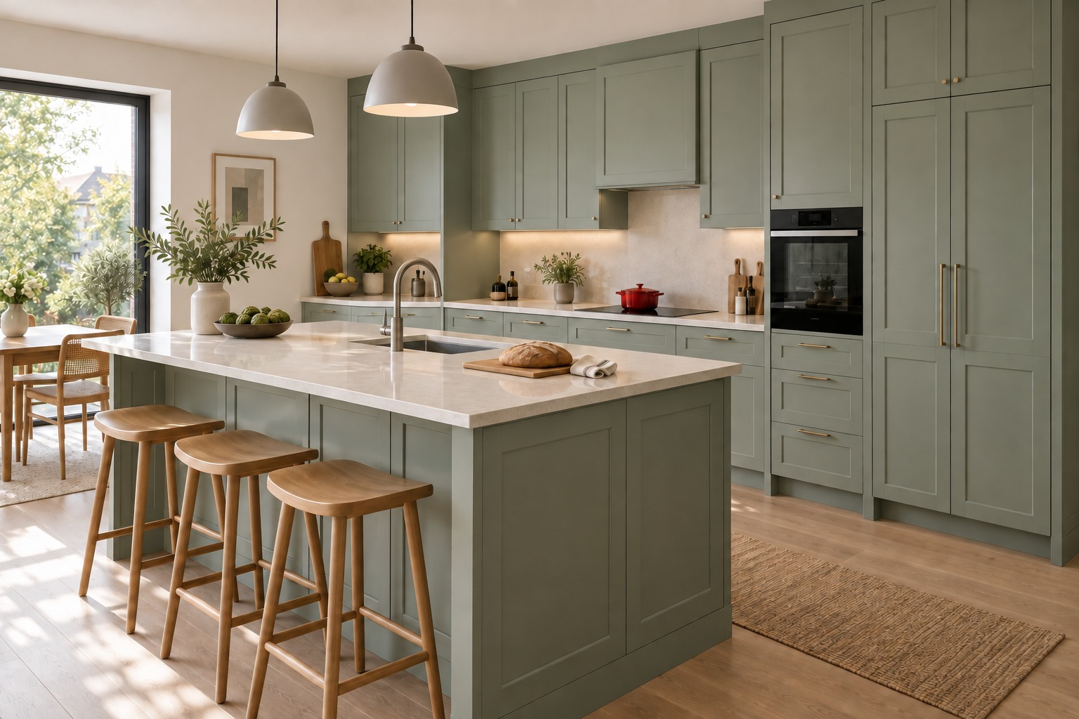 Sage German Shaker kitchen project
