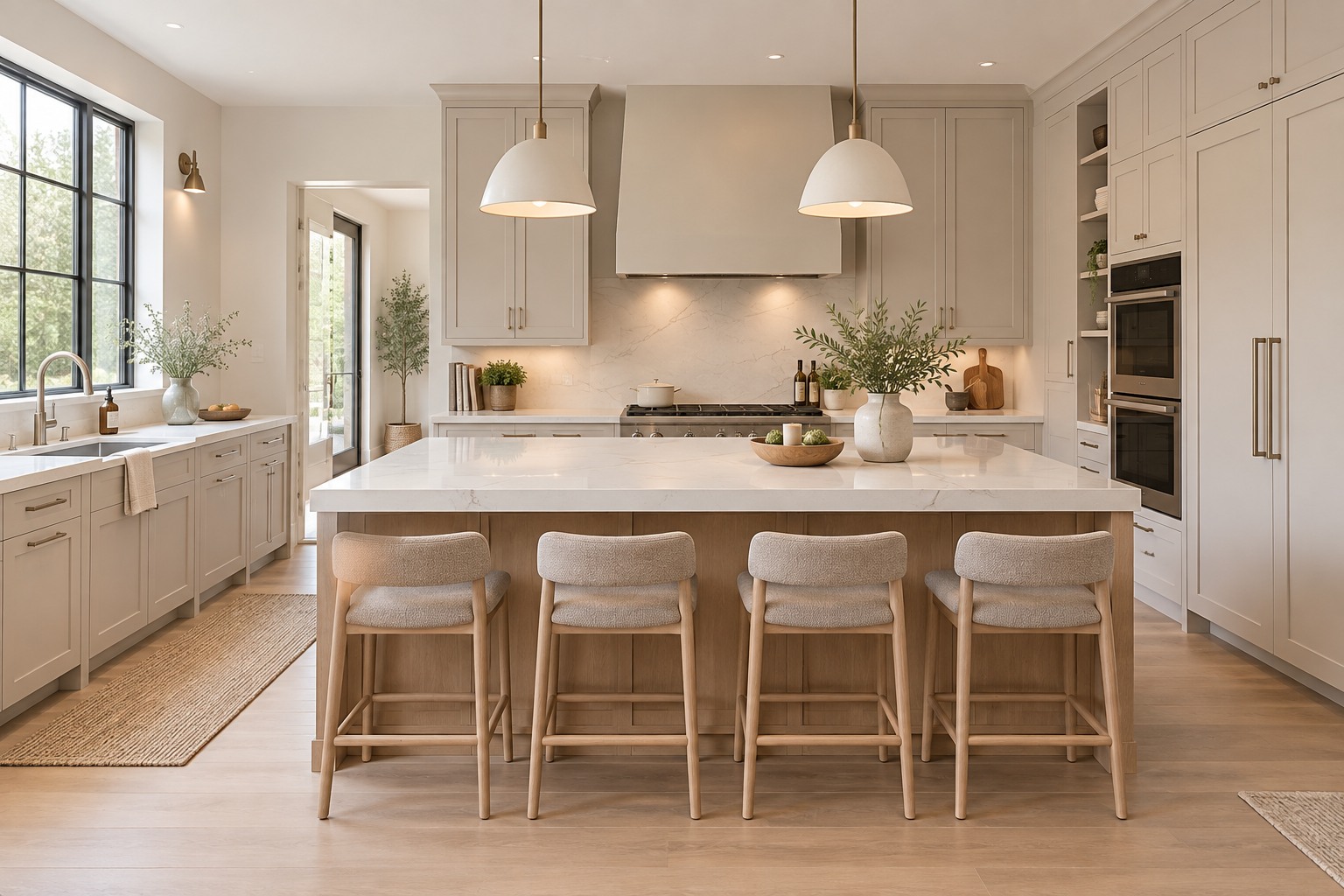 Soft Neutral Family Kitchen German kitchen project